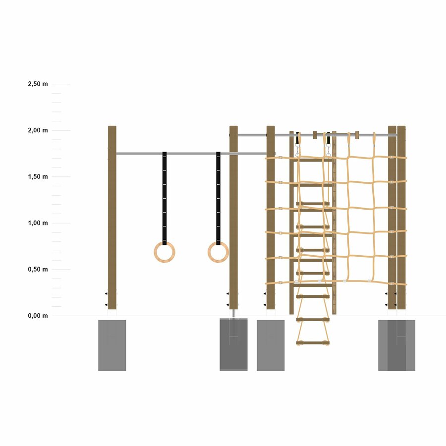 Tolymp Fitnessparks Klettergerueste Klettertower7 Edelstahl 2